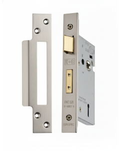 Eurospec Easi - T 3 Lever Security Sashlock 44mm Backset 64mm with Two Keys Satin Stainless Steel