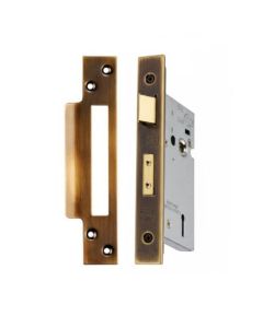 Eurospec Easi - T 3 Lever Security Sashlock 57mm Backset 76mm with Two Keys Antique Brass