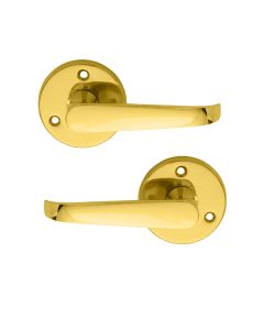 Carlisle Brass Victorian - Lever On Round Rose Polished Brass M32