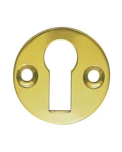Carlisle Brass M41 Escutcheon - Lock Profile Victorian Round Face Fix Polished Brass