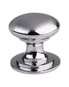 Fingertip M47BCP Ftd Victorian Knob (One Piece) 32mm Polished Chrome