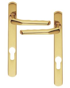 Carlisle Brass M86NP Narrow Plate - Straight Lever Furniture (70mm C/C) (Co1) Polished Brass