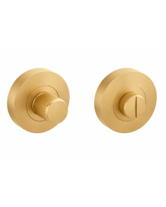 IRONZONE Linear Thumbturn & Release With 5mm Spindle & Fixings Matt Satin Brass