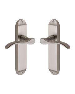 Heritage Brass MAY7610-SN Door Handle Lever Latch Maya Design Satin Nickel finish