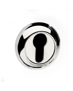 Mediterranean Euro Escutcheon on Round "C" Rose - Polished Chrome MCESCEPC
