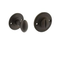 Millhouse Brass Solid Brass Oval WC Turn and Release - Urban Dark Bronze MHOWCUDB