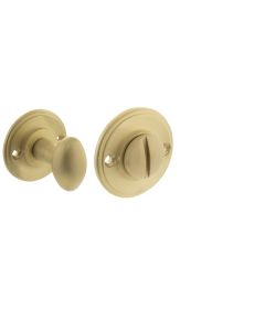 Millhouse Brass Solid Brass Oval WC Turn and Release - Satin Brass MHOWCSB