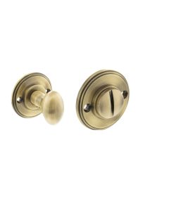Millhouse Brass Solid Brass Oval WC Turn and Release - Antique Brass MHOWCAB