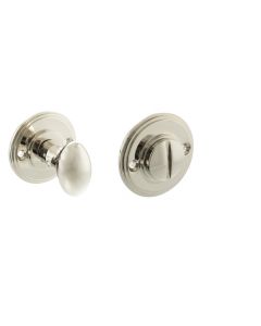 Millhouse Brass Solid Brass Oval WC Turn and Release - Polished Nickel MHOWCPN