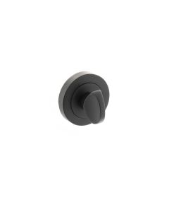 Millhouse Brass WC Turn and Release on Round Rose - Matt Black MHRWCMB