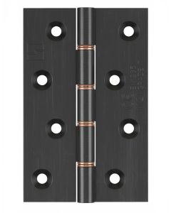 Simonswerk 1240CE Double Phosphor Bronze Washered Brass Butt Hinge CE marked FD30 fire rated 100mm x 65mm c/w Screws Midnight
