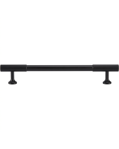 Acre & Clutton Oakridge Linear Solid Brass Cabinet Handle, 160mm Center-to-Center, 200mm Overall, Matt Black