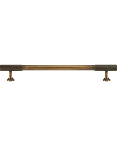 Acre & Clutton Oakridge Linear Solid Brass Cabinet Handle, 192mm Center-to-Center, 232mm Overall, Antique Brass