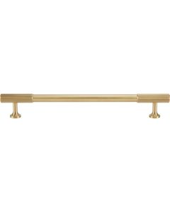 Acre & Clutton Oakridge Linear Solid Brass Cabinet Handle, 192mm Center-to-Center, 232mm Overall, Satin Brass