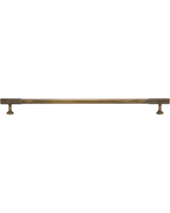 Acre & Clutton Oakridge Linear Solid Brass Cabinet Handle, 320mm Center-to-Center, 360mm Overall, Antique Brass