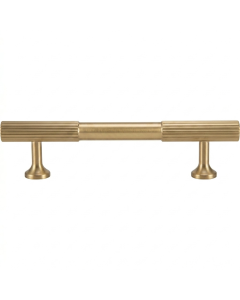 Acre & Clutton Oakridge Linear Solid Brass Cabinet Handle, 96mm Center-to-Center, 136mm Overall, Satin Brass