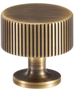 Acre & Clutton Oakridge Linear Solid Brass Cabinet Knob 28mm Antique Brass