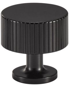 Acre & Clutton Oakridge Linear Solid Brass Cabinet Knob 28mm Matt Black