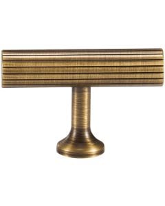 Acre & Clutton Oakridge Linear Solid Brass T Bar Cabinet Handle 50mm Antique Brass