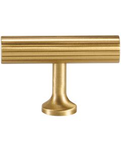 Acre & Clutton Oakridge Linear Solid Brass T Bar Cabinet Handle 50mm Satin Brass