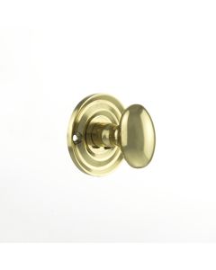 Old English Solid Brass Oval WC Turn and Release - Polished Brass OEOWCPB