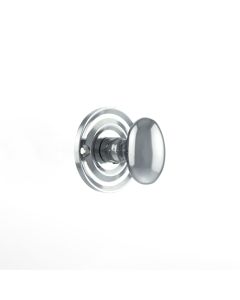 Old English Solid Brass Oval WC Turn and Release - Polished Chrome OEOWCPC
