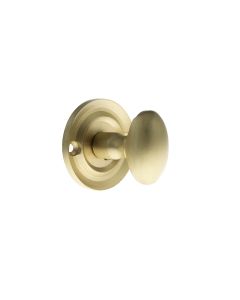 Old English Solid Brass Oval WC Turn and Release - Satin Brass OEOWCSB