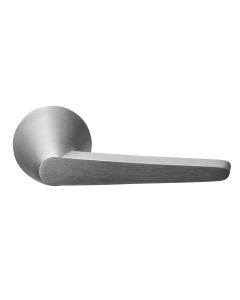 FORMANI CONE OH100-G solid sprung door handle on rose satin stainless steel