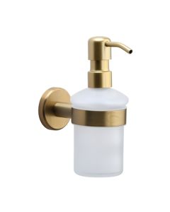 M.Marcus OXF-SOAP-SB Soap dispenser with high quality STS pump Satin Brass
