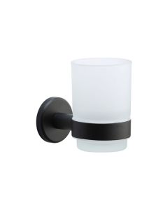 M.Marcus OXF-TUMBLER-BLK Single tumbler holder with glass Matt Black