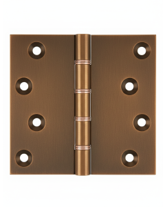 Simonswerk P1260 Double Phosphor Bronze Washered Brass Butt Projection Hinge 100mm x 100mm c/w Screws Aged Brass
