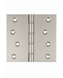 Simonswerk P1260 Double Phosphor Bronze Washered Brass Butt Projection Hinge 100mm x 100mm c/w Screws Satin Chrome