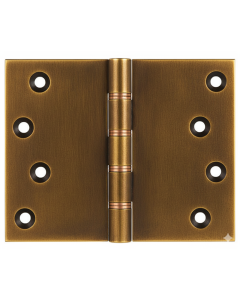 Simonswerk P1262 Double Phosphor Bronze Washered Brass Butt Projection Hinge 100mm x 125mm c/w Screws Aged Brass