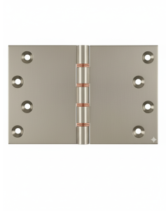 Simonswerk P1264 Double Phosphor Bronze Washered Brass Butt Hinge 100mm x 150mm c/w Screws Pearl Nickel