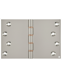 Simonswerk P1264 Double Phosphor Bronze Washered Brass Butt Hinge 101.6mm x 150mm c/w Screws Satin Chrome