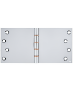 Simonswerk P1266 Double Phosphor Bronze Washered Brass Butt Hinge 101.6mm x 200mm c/w Screws Polished Chrome