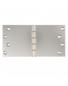 Simonswerk P1266 Double Phosphor Bronze Washered Brass Butt Hinge 101.6mm x 200mm c/w Screws Polished Nickel
