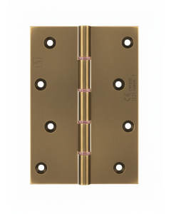 Simonswerk P1285CE Double Phosphor Bronze Washered Brass Butt Projection Hinge CE marked FD30 fire rated 152.4mm x 103mm c/w Screws Antique Brass