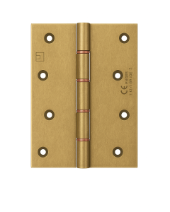 Simonswerk P1285CE Double Phosphor Bronze Washered Brass Butt Projection Hinge CE marked FD30 fire rated 152.4mm x 103mm c/w Screws Aged Brass