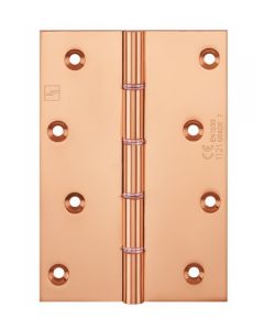 Simonswerk P1285CE Double Phosphor Bronze Washered Brass Butt Projection Hinge CE marked FD30 fire rated 152.4mm x 103mm c/w Screws Copper Plated