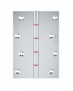 Simonswerk P1285CE Double Phosphor Bronze Washered Brass Butt Projection Hinge CE marked FD30 fire rated 152.4mm x 103mm c/w Screws Polished Chrome
