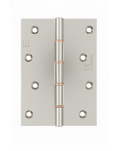 Simonswerk P1285CE Double Phosphor Bronze Washered Brass Butt Projection Hinge CE marked FD30 fire rated 152.4mm x 103mm c/w Screws Polished Nickel