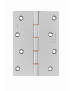 Simonswerk P1285CE Double Phosphor Bronze Washered Brass Butt Projection Hinge CE marked FD30 fire rated 152.4mm x 103mm c/w Screws Satin Chrome
