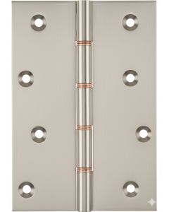 Simonswerk P1285 Double Phosphor Bronze Washered Brass Butt Hinge 152.4mm x 100mm c/w Screws Satin Nickel
