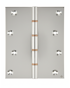 Simonswerk P1295 Double Phosphor Bronze Washered Brass Butt Hinge 152.4mm x 125mm c/w Screws Polished Nickel