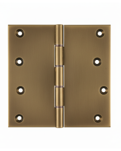 Simonswerk P1296 Double Phosphor Bronze Washered Brass Butt Hinge 152.4mm x 150mm c/w Screws Aged Brass
