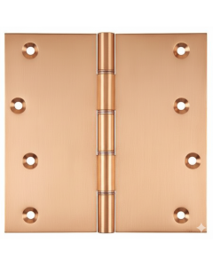 Simonswerk P1296 Double Phosphor Bronze Washered Brass Butt Hinge 152.4mm x 150mm c/w Screws Copper Plated