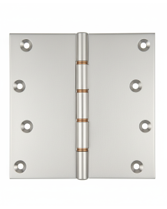 Simonswerk P1296 Double Phosphor Bronze Washered Brass Butt Hinge 152.4mm x 150mm c/w Screws Pearl Nickel