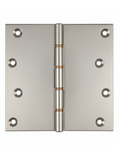 Simonswerk P1296 Double Phosphor Bronze Washered Brass Butt Hinge 152.4mm x 150mm c/w Screws Satin Nickel