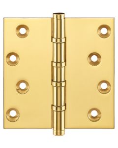 Simonswerk P1560 Ball Race Brass Butt Projection Hinges 100mm x 103mm c/w Screws Polished Brass